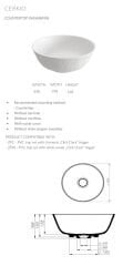 CERKIO Tezgah Üstü Lavabo