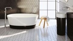 Duo S Siyah Panelli Serbest Duran Lavabo