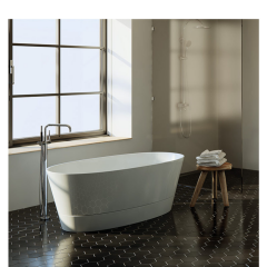 DUO II Beyaz Panelli Serbest Duran Küvet