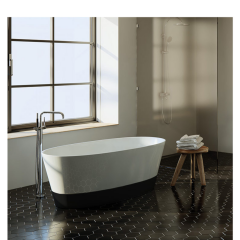 DUO II Free Standing Siyah Panelli Küvet