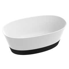 DUO II Free Standing Siyah Panelli Küvet