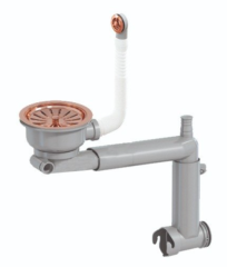 Tek Gider Taşmalı Kumandasız Sifon Parlak Bakır 4102