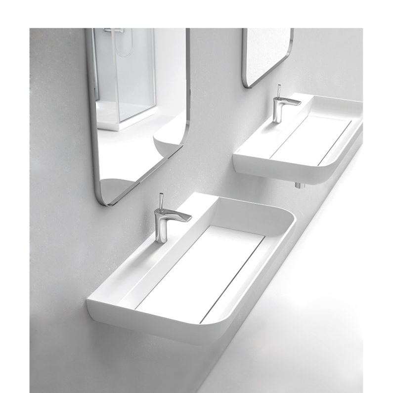 DIONE Tezgah Üstü/Duvara Monte Lavabo