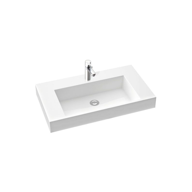 Teo 80 Makyaj Masası/Gömme Lavabo/Duvara Monte Lavabo